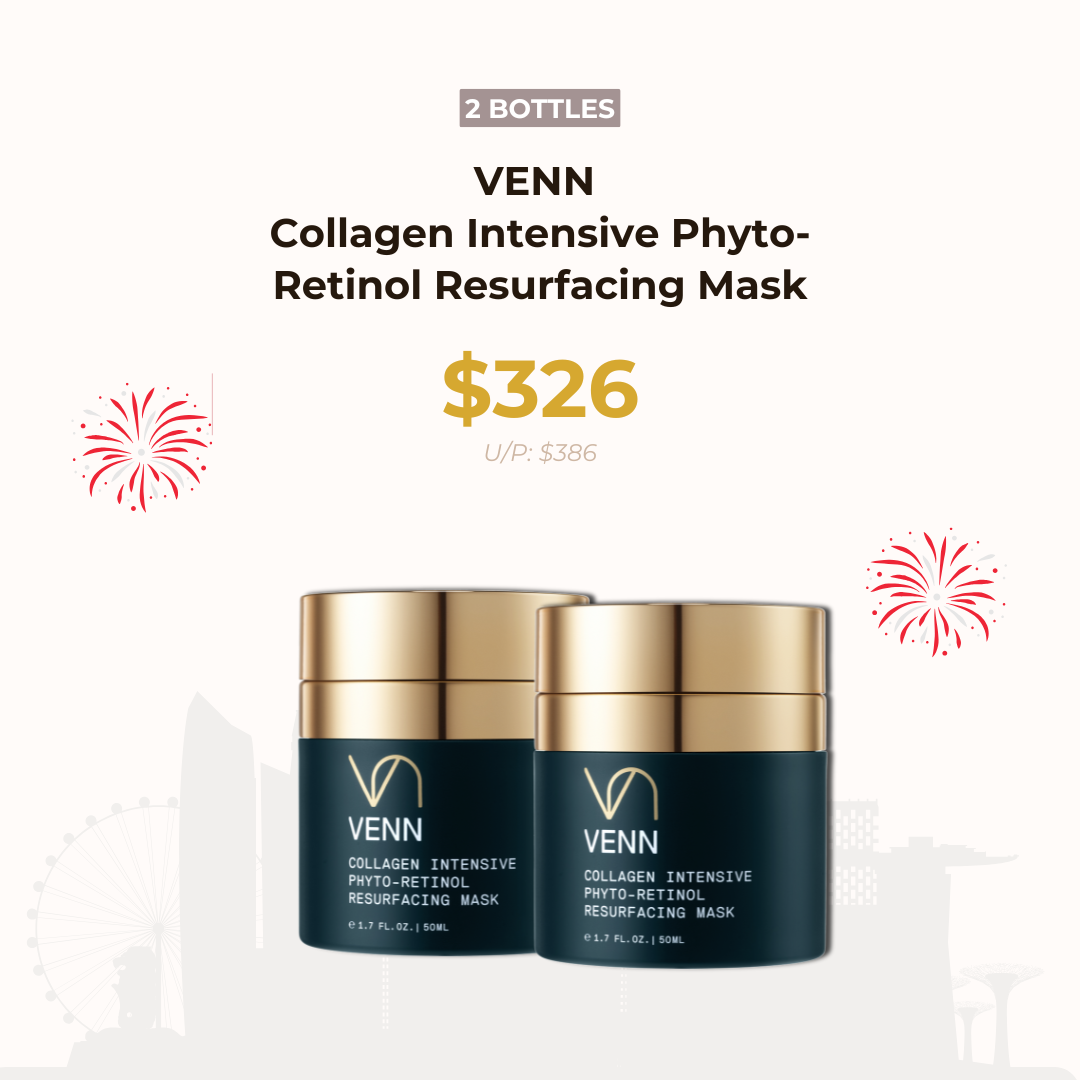 PROMO (2 bottles) VENN - Collagen Intensive Phyto-Retinol Resurfacing Mask