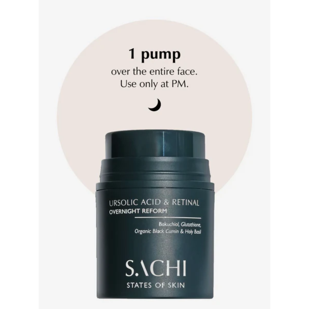 Sachi - Ursolic Acid & Retinal Overnight Reform