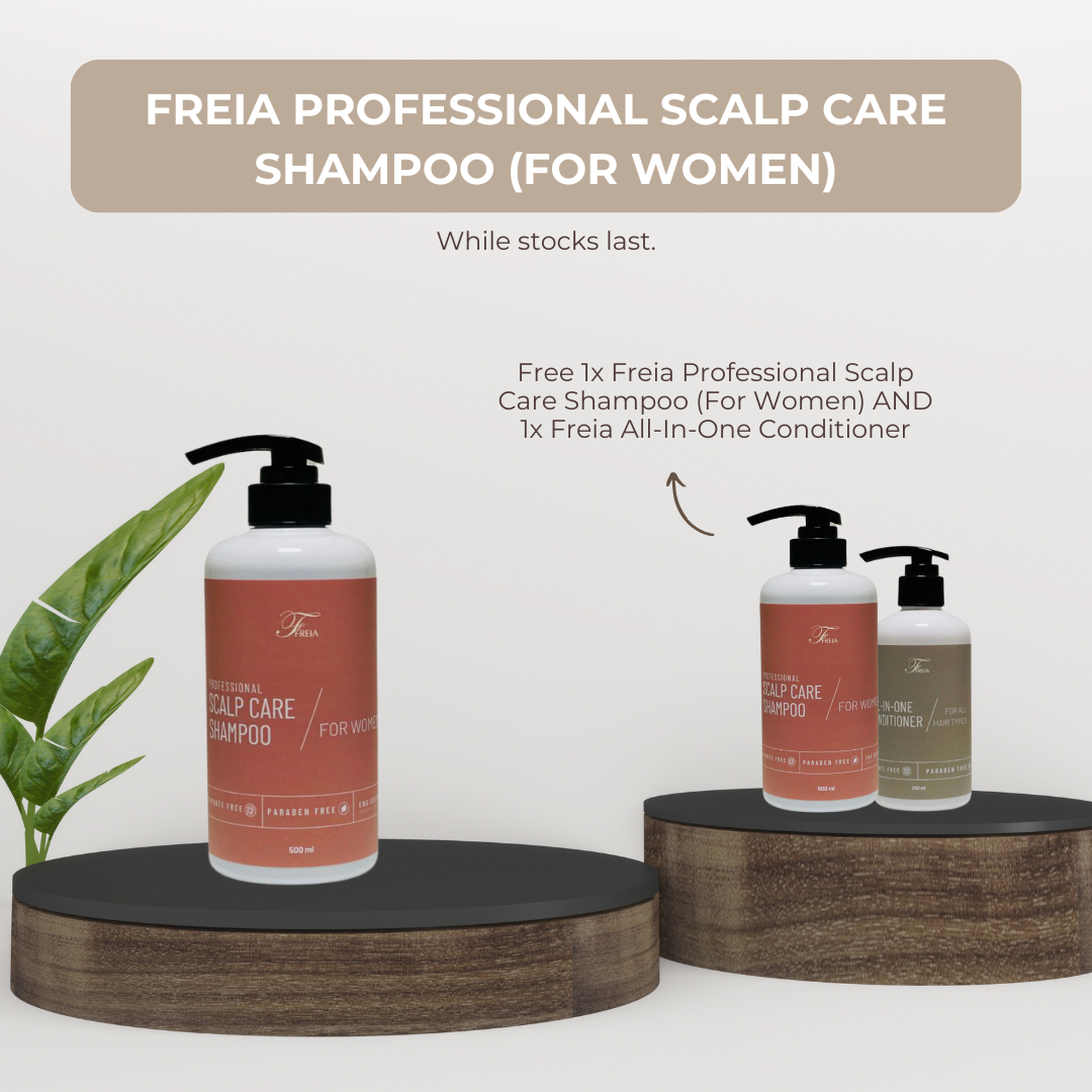 1x NEW - Freia Professional Scalp Care Shampoo (For Women) FOC 1x Freia All-In-One Conditioner