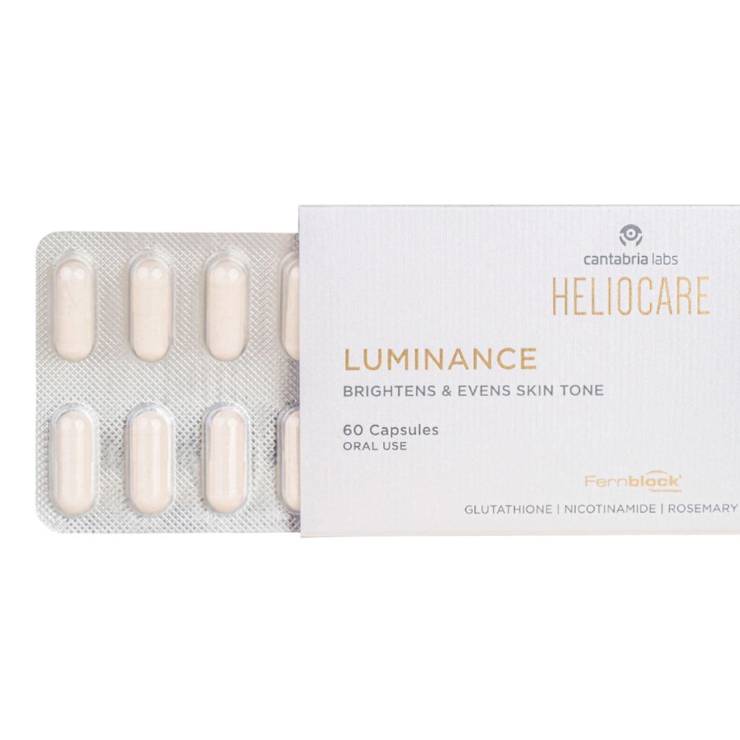 heliocare glutathione Luminance Item Description Formulated with Fernblock Glow from Within: Whitening &