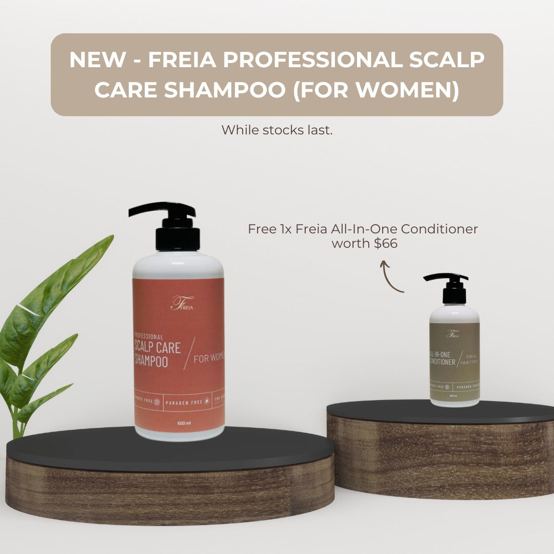 1x NEW - Freia Professional Scalp Care Shampoo (For Women)  FOC 1x Freia All-In-One Conditioner